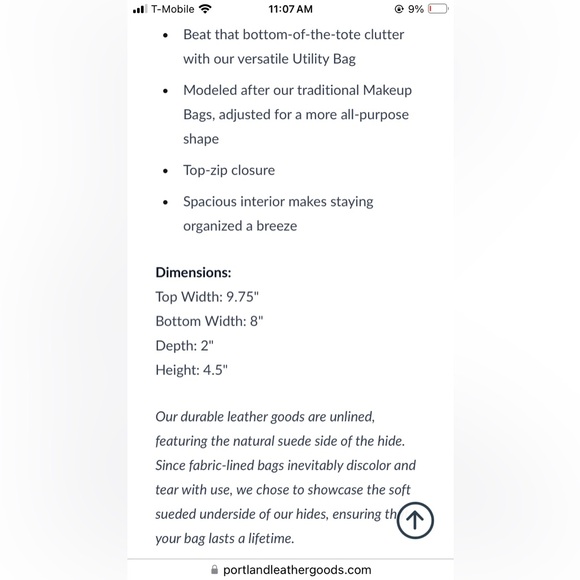 Portland Leather Utility Bag - Picture 7 of 7